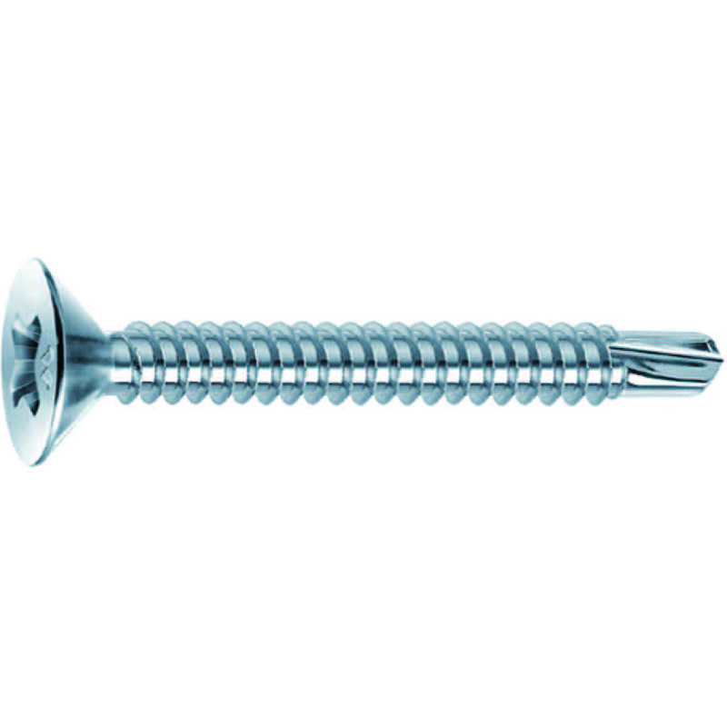 foto del prodotto mustad viti autoperforanti testa svasata piana acciaio zincato bianco mm.4,8x80