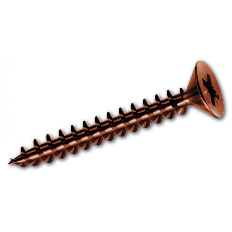 foto del prodotto mustad viti per legno testa cava cr bronzate panelvit 6 x140 mm confezione 100 pz