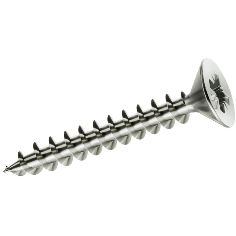 foto del prodotto mustad viti truciolare tp panel mm 4,5 x 20 zincatura bianca chromiting
