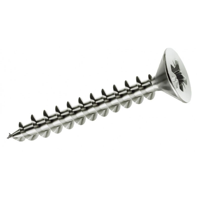 foto del prodotto mustad viti truciolare tp panel mm 4,5 x 50 zincatura bianca chromiting