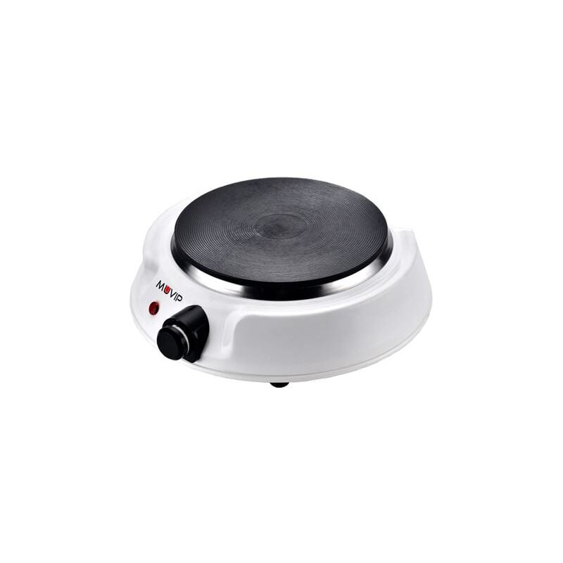 foto del prodotto muvip fornello elettrico 1 bruciatore 1500w 1,5cm de diametro 5 livelli de potenza colore bianco