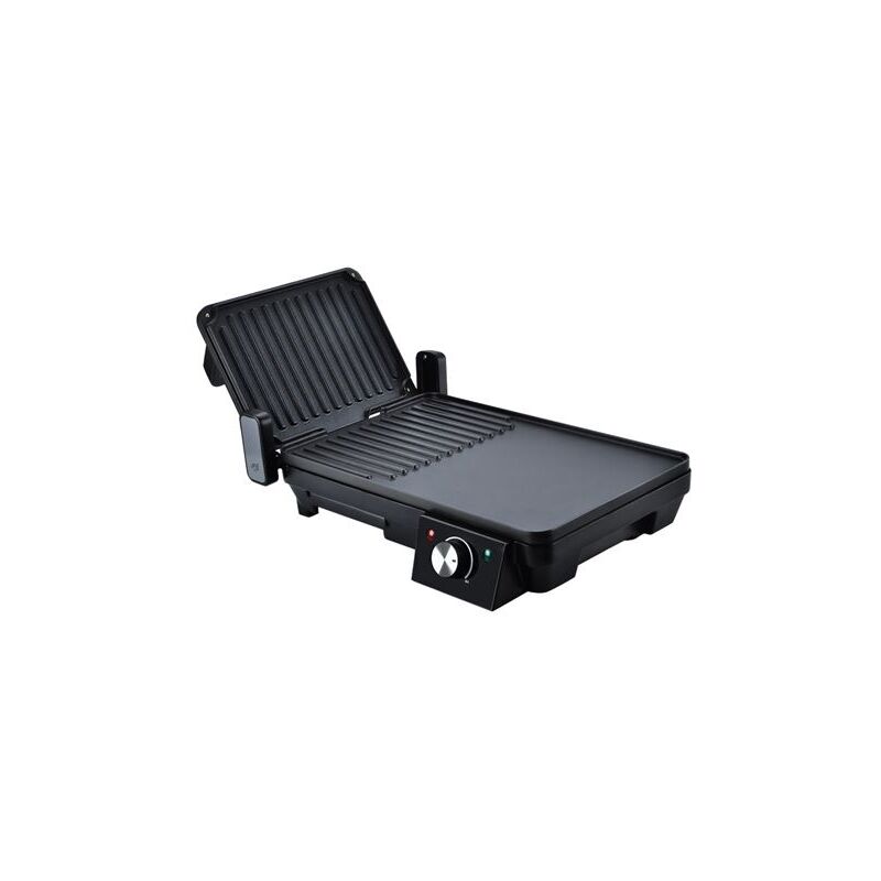 foto del prodotto muvip sandwich maker griddle 2000w apertura fino a 180 grill piastre lisce selettore di temperatura piastra superiore inclinabile