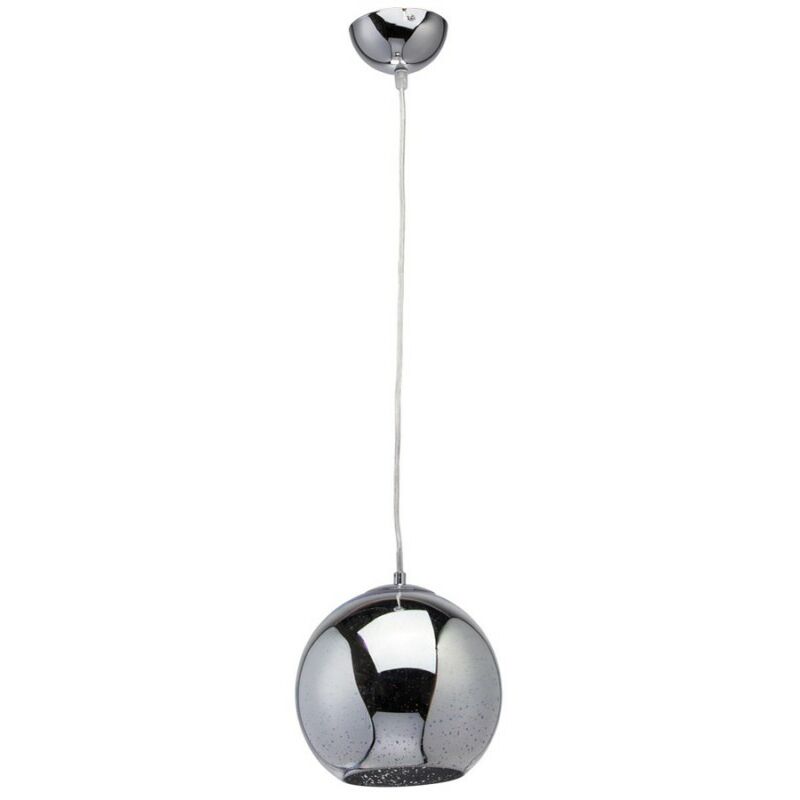 foto del prodotto mw-light - regenbogen 663011201 - lampada a sospensione megapolis 20cm - e27 40w - cromo