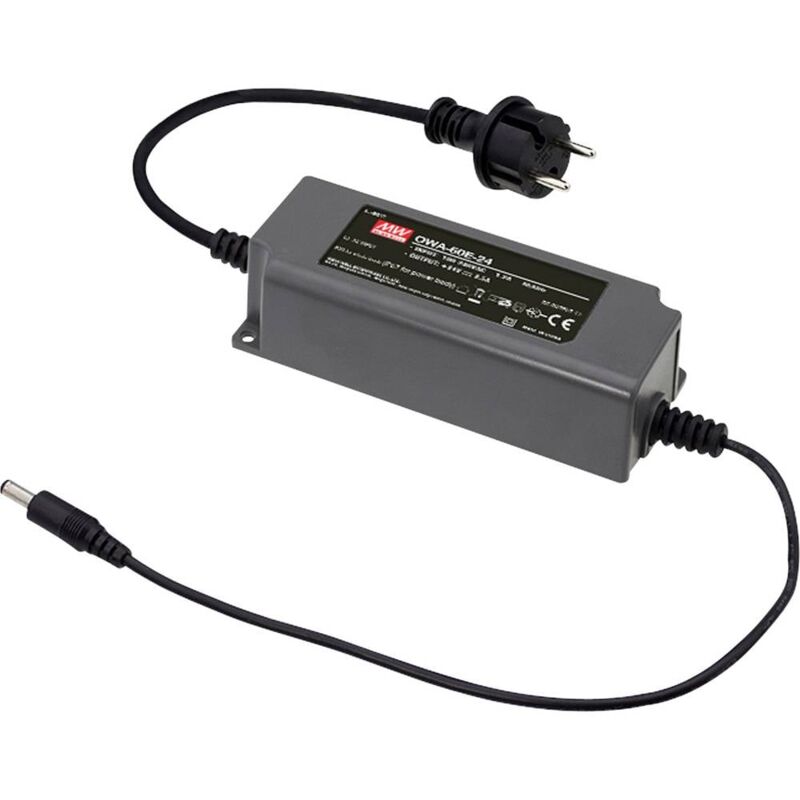 foto del prodotto mw mean well owa 60e 36 alimentatore da tavolo tensione fissa 36 v dc 1.67 a 60 w