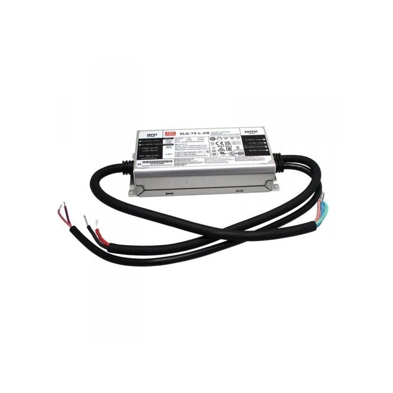 foto del prodotto mw mean well xlg-75-l-ab led driver corrente costante 700ma 53-107v 75w ip67 dimmerabile 3 in 1