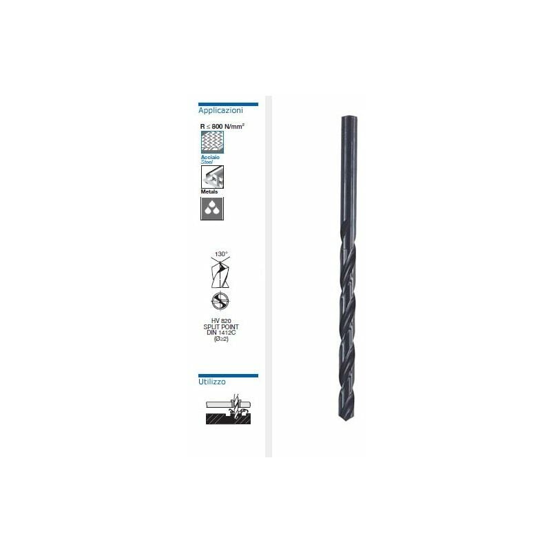 foto del prodotto mw tech krino 01096 punta punte elicoidali cilindriche rettificate hss g serie lunga 2 mm 2 mm