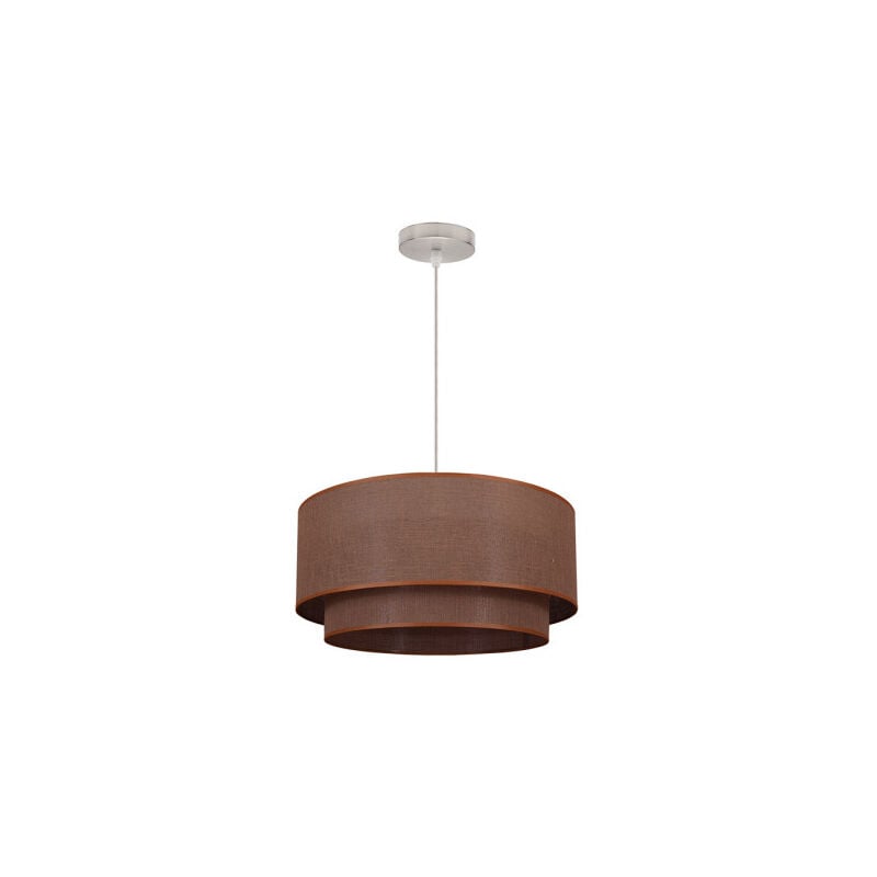 foto del prodotto my lamp doppio pendente 1l. marrone beige cilind 35 25 reg 