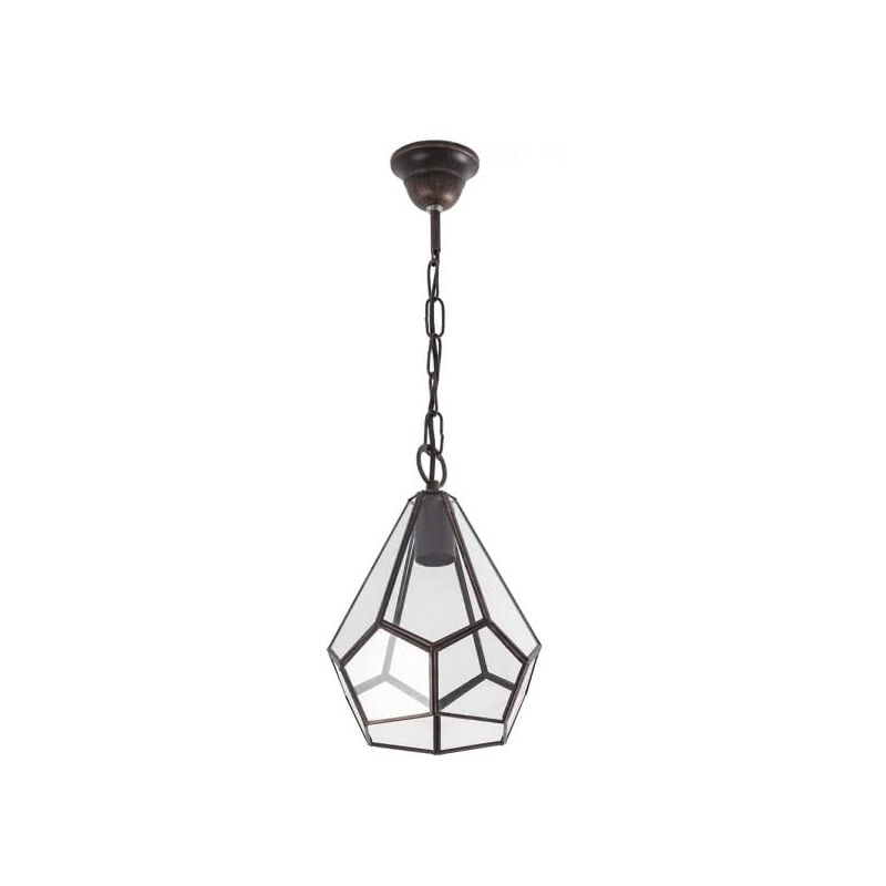 foto del prodotto my lamp lampada da soffitto estepa argento 2xe27 25x25x11