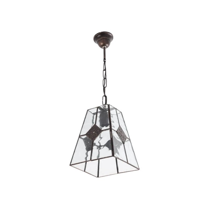 foto del prodotto my lamp - lampada da soffitto estepa silver 1xe27 20x20x11
