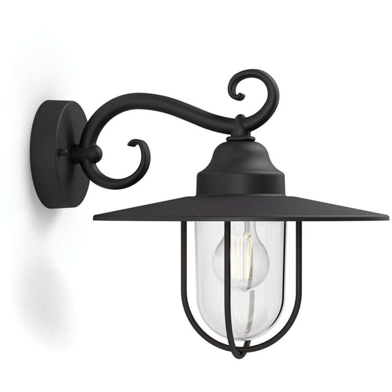 foto del prodotto mygarden lampada da parete per esterni 30x36 cm, e27, nero 915005308801 philips