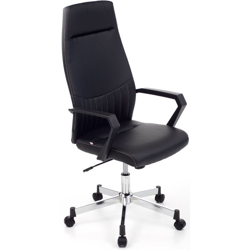 foto del prodotto myoffice poltrona da ufficio direzionale in similpelle sake nera