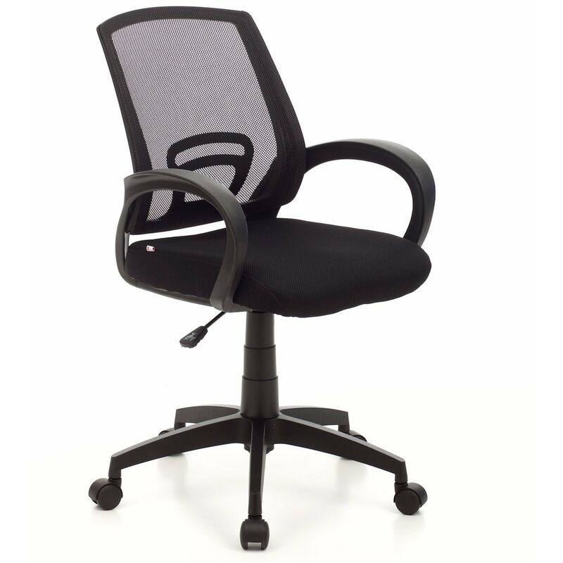 foto del prodotto myoffice poltrona per ufficio operativa mod. room colore nero 64x62x103 cm