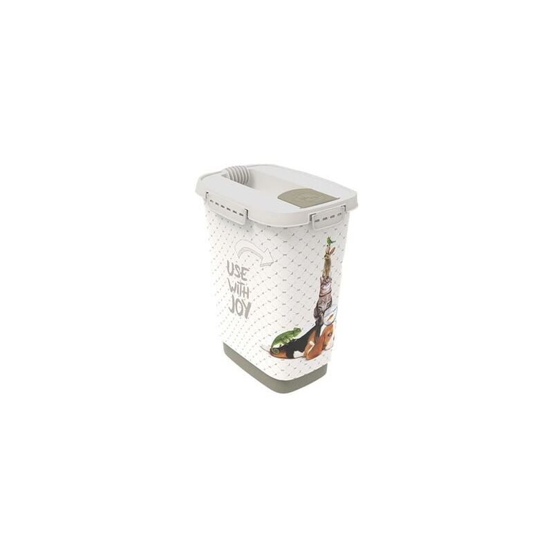 foto del prodotto mypet cody contenitore per alimenti per animali domestici da 10 litri con coperchio e sportello per un comodo dosaggio, plastica senza bpa pp ,