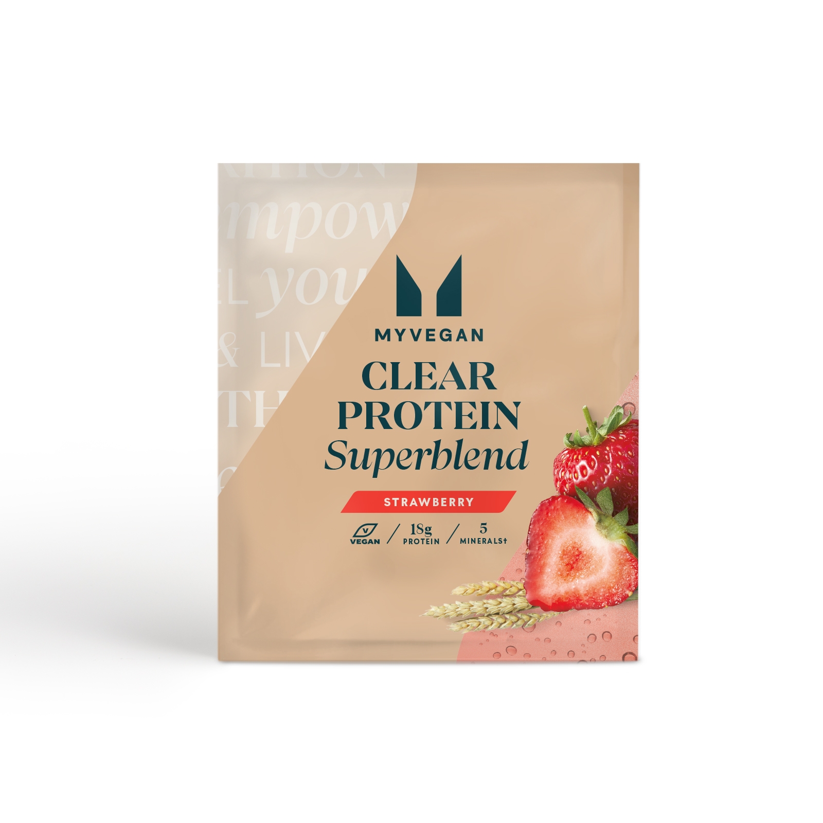 foto del prodotto myvegan clear protein superblend sample 1porzioni fragola