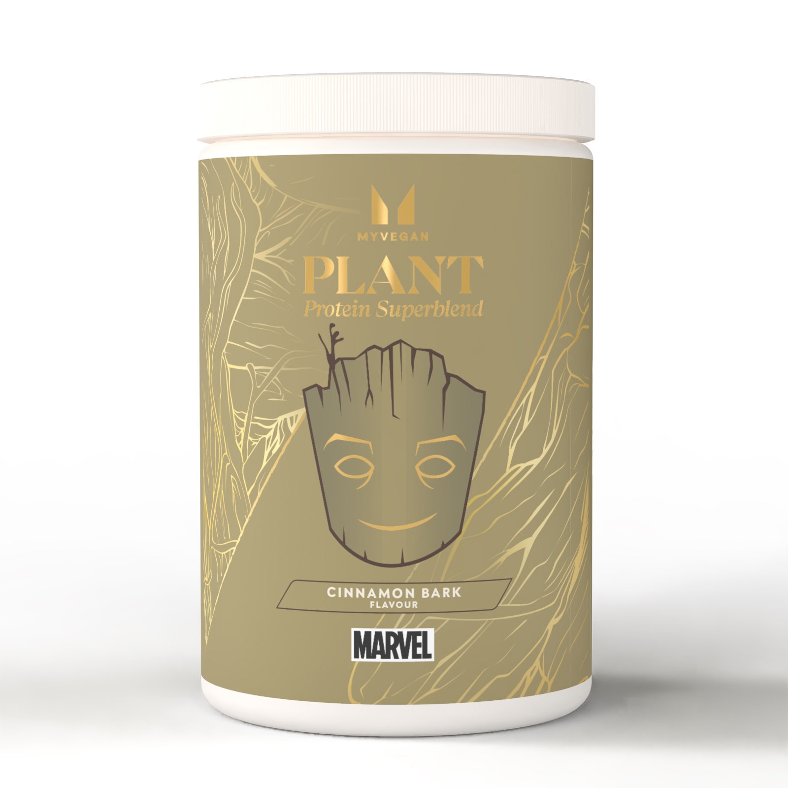 foto del prodotto myvegan plant protein superblend - 20porzioni - marvel cinnamon groot