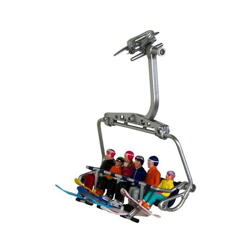 foto del prodotto myvillage jaegerndorfer set 6 snowboarder seduti per villaggio natalizio seduta esclusa 