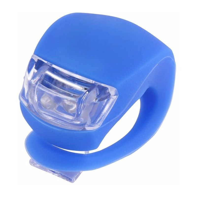 foto del prodotto n 2 faretti led in silicone universali per bici in 4 colori a scelta colore blu