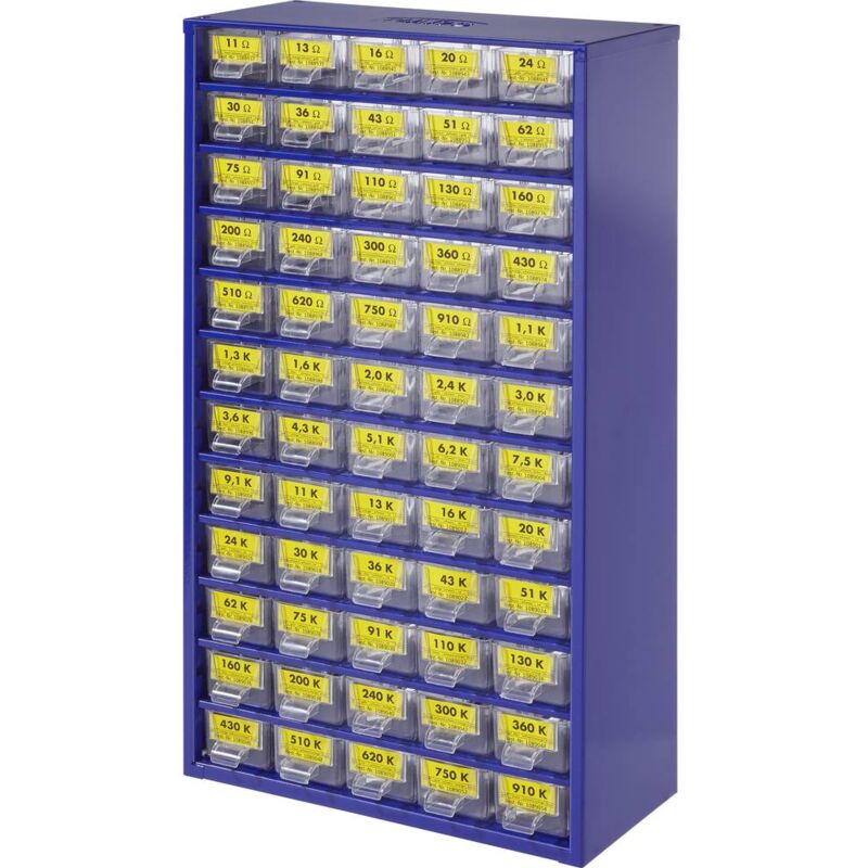 foto del prodotto n.a. 420190 assortimento di resistenze a film metallico assiale 0.25 w 1 1 kit
