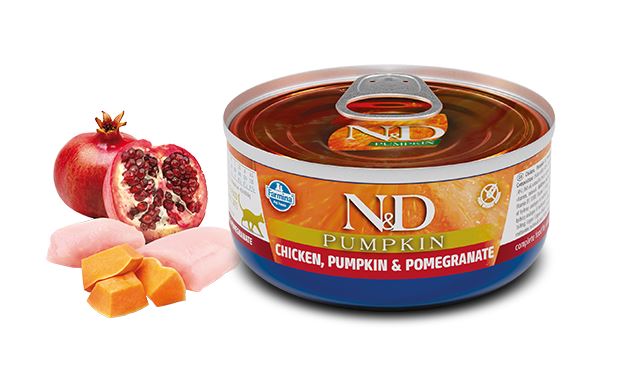 foto del prodotto n amp d cat chicken amp pumpkin amp pomegranate 80 g