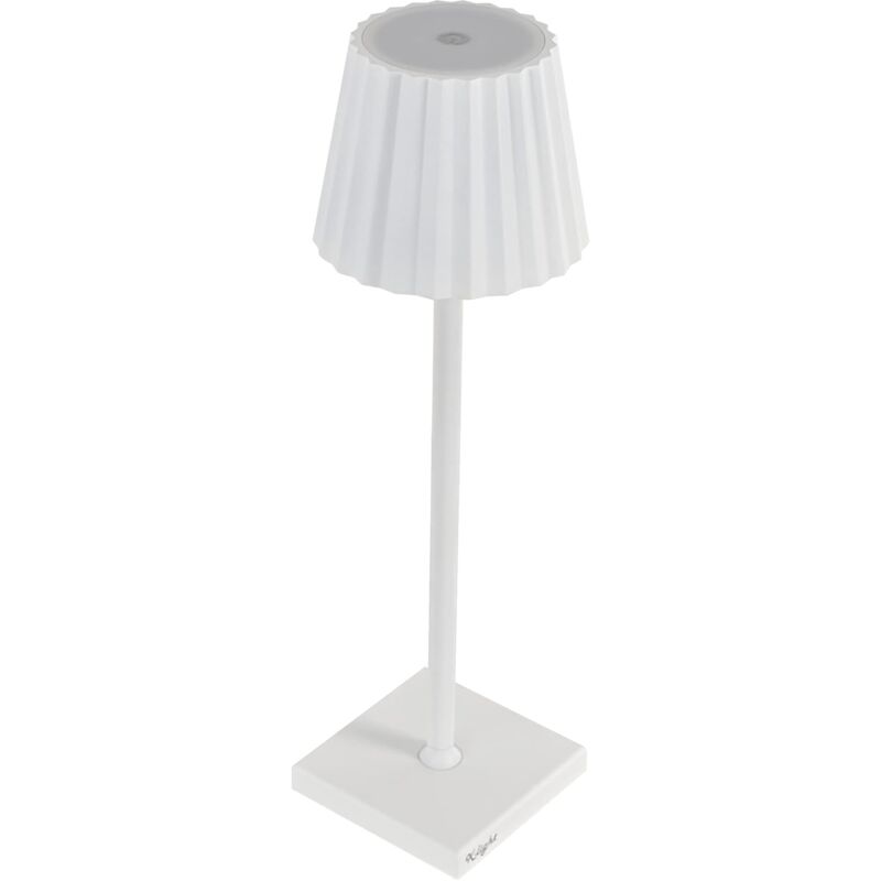 foto del prodotto n.d. king home lampada da tavolo k light in alluminio, luce bianca calda antiriflesso regolabile, bianco 10x10x38h cm