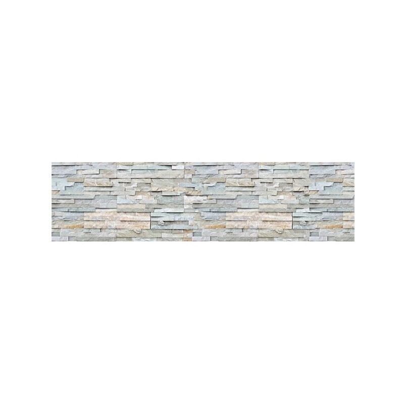 foto del prodotto n.d. paraschizzi xl grey stones in pvc, 180x45 cm