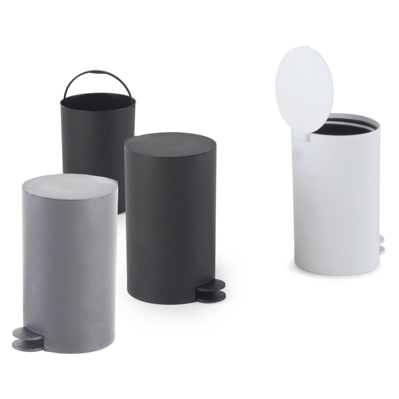 foto del prodotto n.d. portarifiuti sharon in polipropilene grigio effetto matt 3 l
