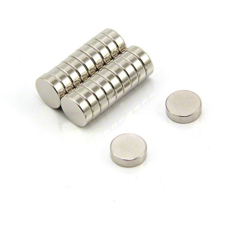 foto del prodotto n35 magnete neodimio per arti, mestieri, produzione di modelli, fai da te, hobby, ufficio e casa 10mm dia x 3mm di spessore 1,5kg di tiro