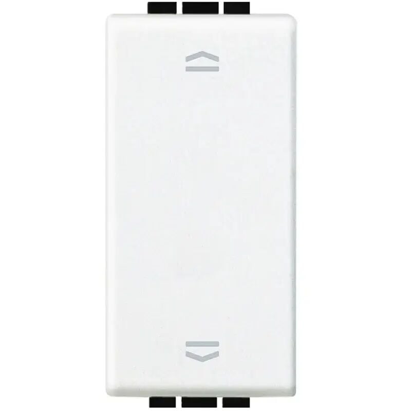 foto del prodotto n4037n pulsante doppio 1p no 1p no interbloccato 10a 250 vac bianco livinglight bticino