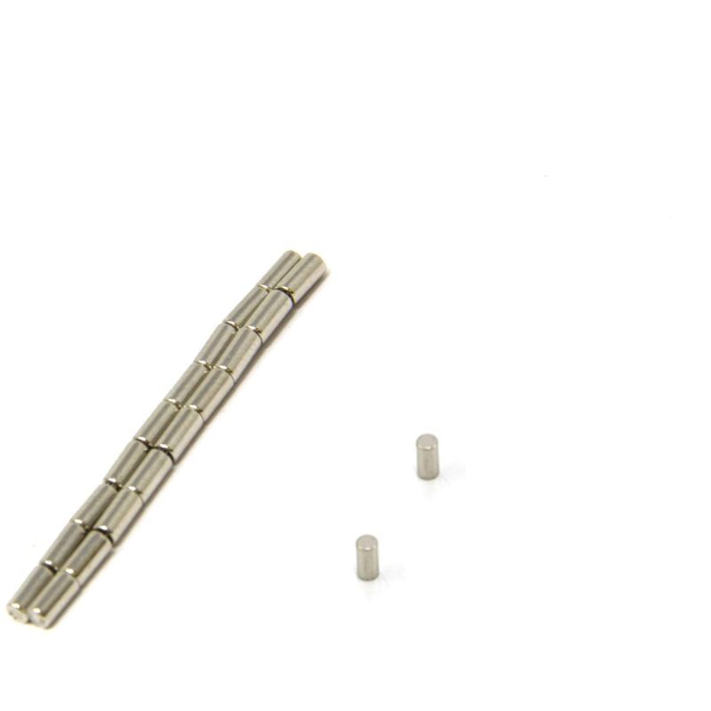 foto del prodotto n42 magneta neodimio per arti, mestieri, produzione di modelli, fai da te, hobby, ufficio e casa 2mm dia x 4mm di spessore 0,16kg di tiro