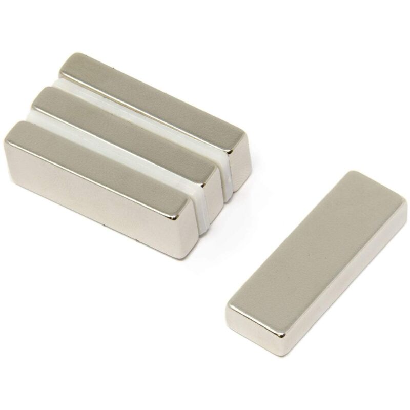 foto del prodotto n42 magnete neodimio per arti, mestieri, produzione di modelli, fai da te, hobby, ufficio e casa 30mm x 10mm x 5mm di spessore cravatta da