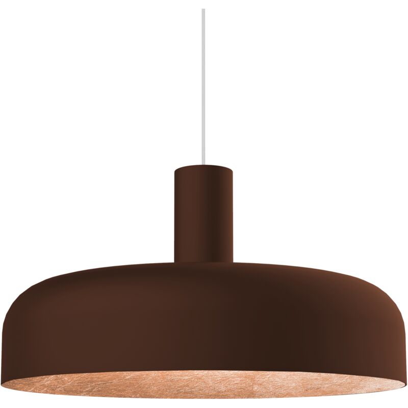 foto del prodotto nadir sospensione, 1x e27, max 42w, metallo, marrone corten foglia rame, d.40cm lumicom