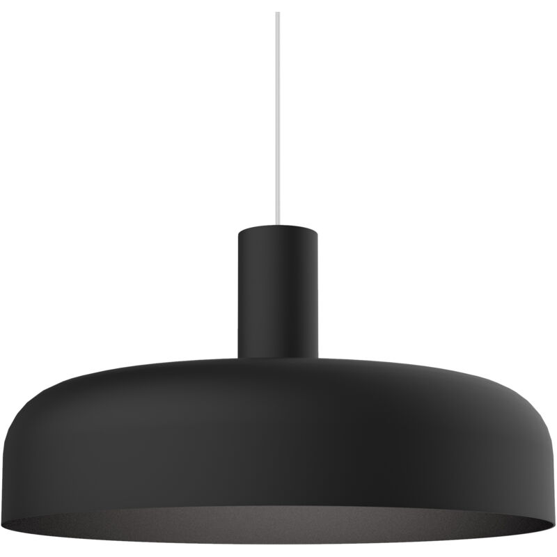 foto del prodotto nadir sospensione, 1x e27, max 42w, metallo, nero opaco, d.40cm lumicom
