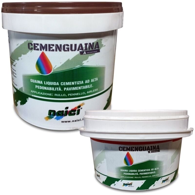 foto del prodotto naici cemenguaina liquida impermeabilizzante a b 5kg grigio scuro