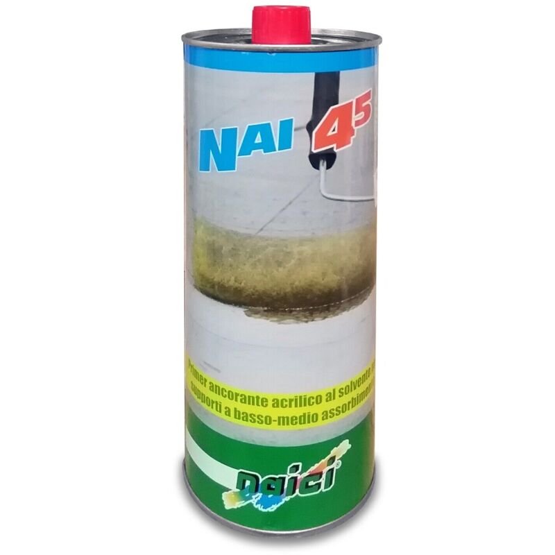 foto del prodotto naici nai 45 primer fondo ancorante in base solvente riconsolidante 1 lt