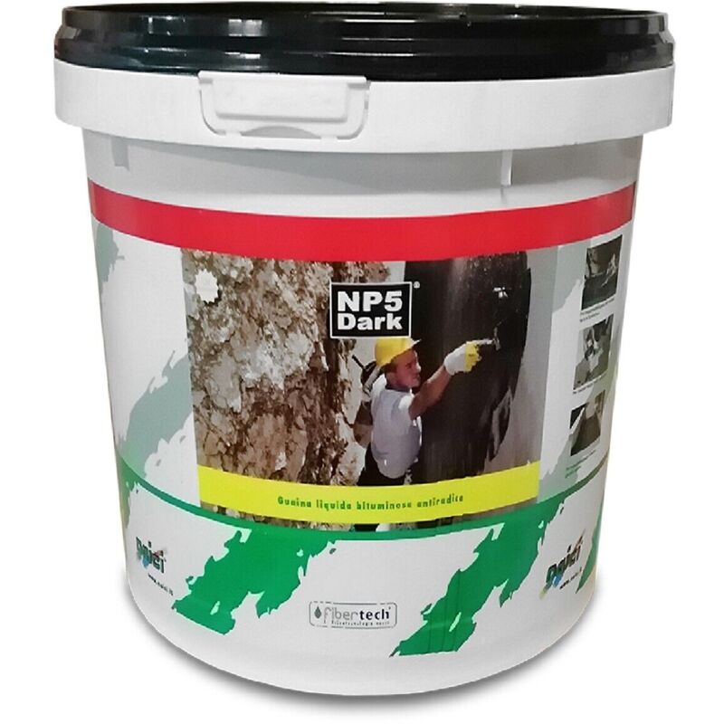 foto del prodotto naici np5 dark guaina liquida impermeabilizzante bituminosa 1 kg