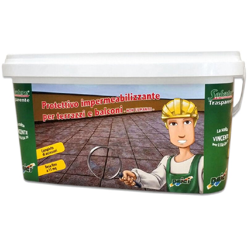 foto del prodotto naici salvatore kit protettivo impermeabilizzante terrazzi balconi 1+1 lt