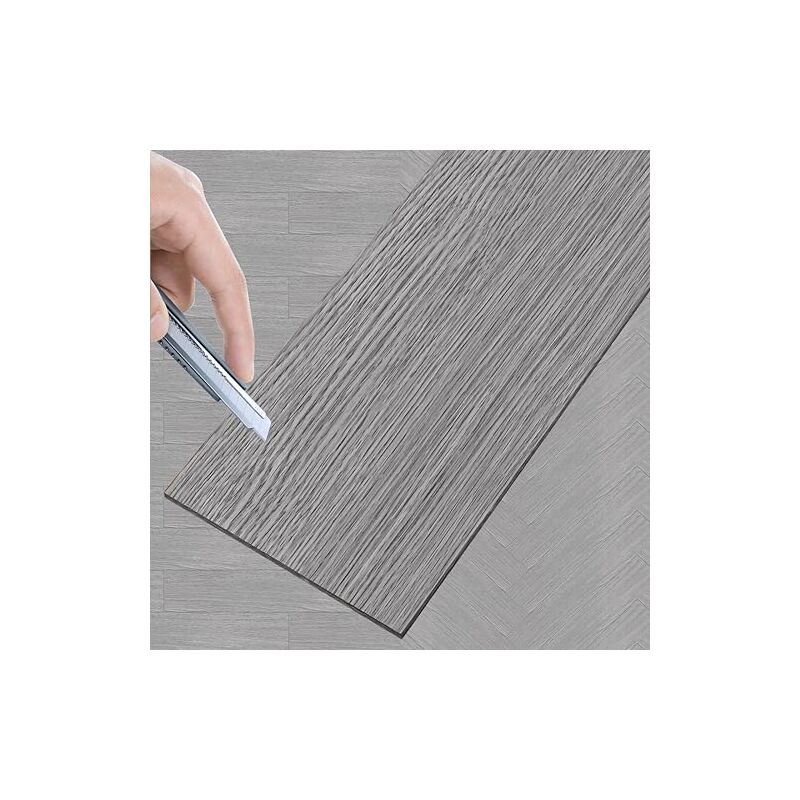 foto del prodotto naizy 36 pezzi rivestimento pavimento pvc 91,44 cm x 15,24 cm x 2 mm vinile autoadesivo, tipo w02 5,02 m 