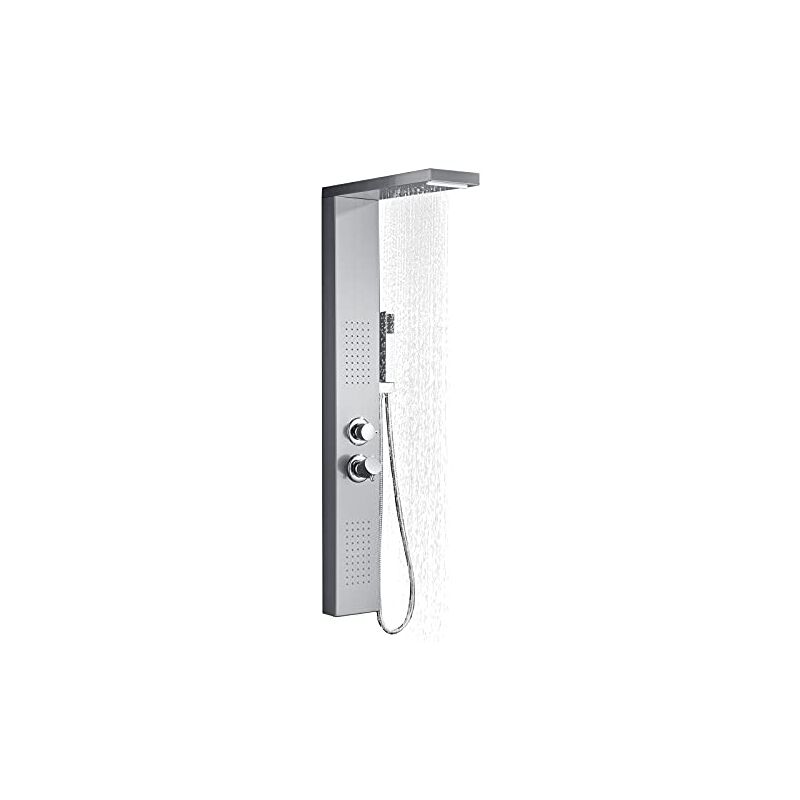 foto del prodotto naizy pannelli doccia sistema doccia 4 in 1 doccia multifunzione set doccia a pioggia set doccia in acciaio inox 304 con doccetta doccia