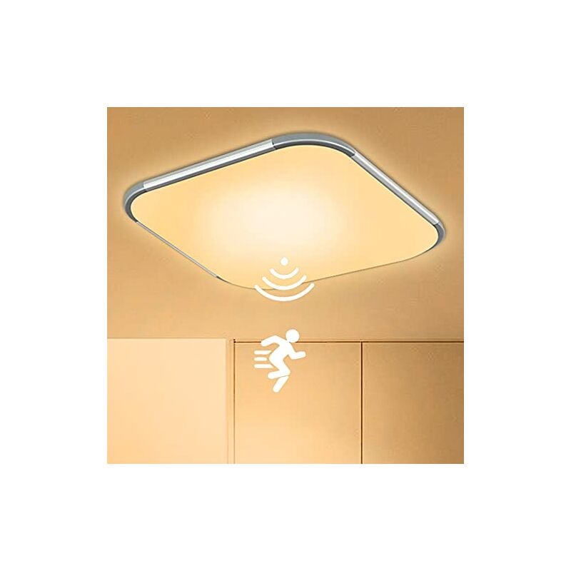 foto del prodotto naizy plafoniera led con rilevatore di movimento 24w lampada da soffitto con sensore led lampada da corridoio moderna lampada da soffitto rotonda