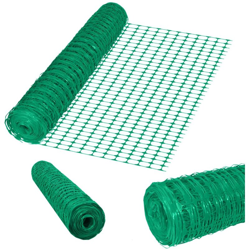 foto del prodotto naizy recinzione in rete metallica 100 cm altezza pe plastica filo per coniglio filo per coniglio tagliabile verde topo recinzioni in rete rete