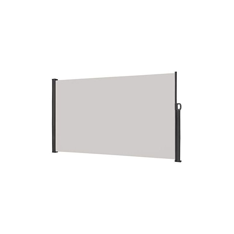 foto del prodotto naizy tenda laterale protezione privacy certificata protezione dal vento con poliestere e supporto in metallo in alluminio per balcone patio