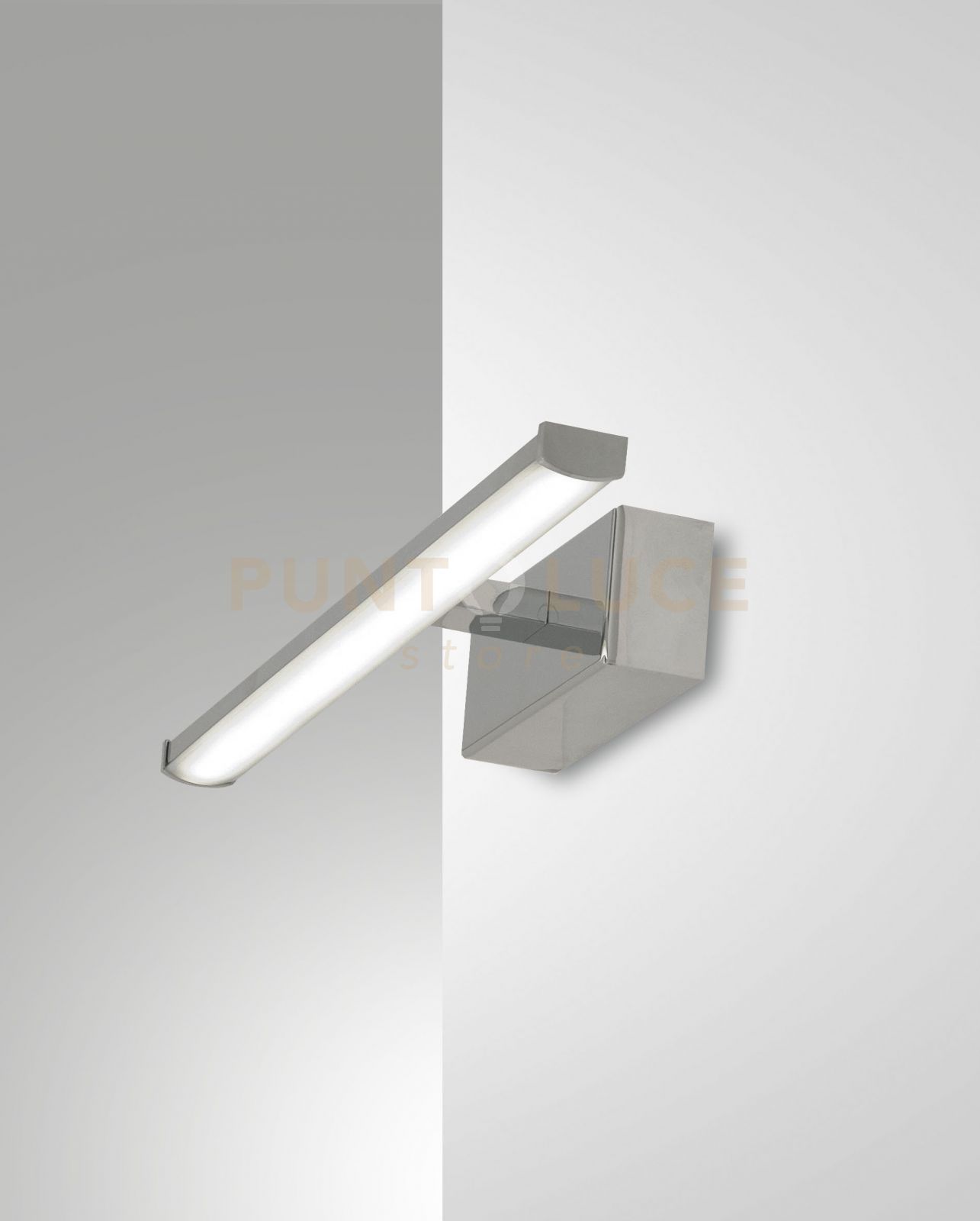foto del prodotto nala applique cromo l. 30cm a led 3000k 6w 700 lm ip44