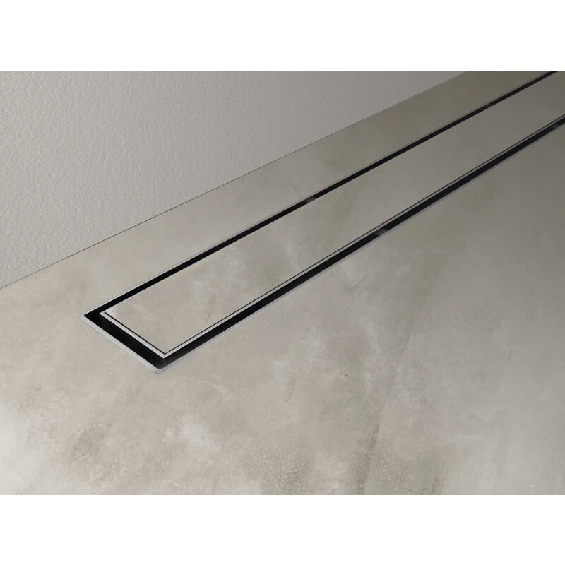 immagine 0 del prodotto nala canalina di scarico per piatto doccia a pavimento acciaio inox modello linea 90