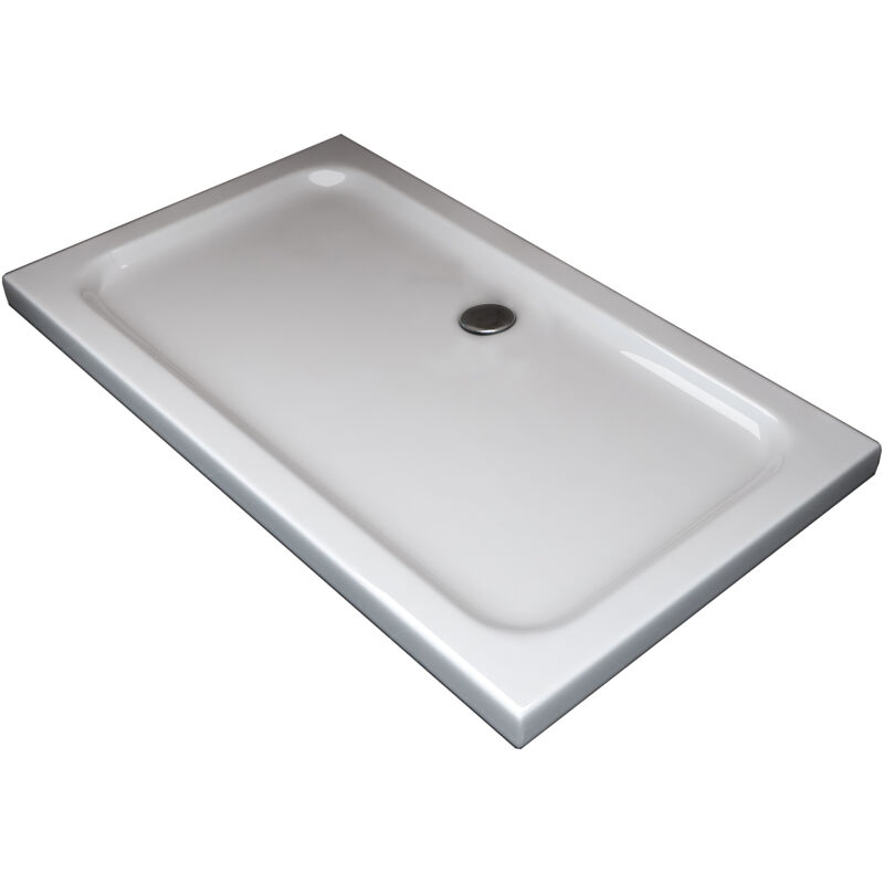 foto del prodotto nala piatto doccia rettangolare ribassato in abs h 5cm con piletta inclusa 70x120