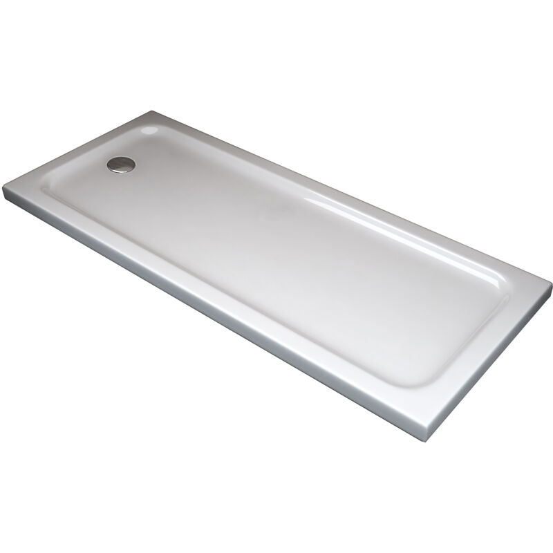 foto del prodotto nala piatto doccia rettangolare ribassato in abs h 5cm con piletta inclusa 70x160