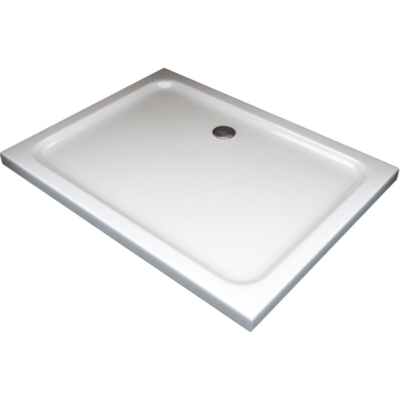 foto del prodotto nala piatto doccia rettangolare ribassato in abs h 5cm con piletta inclusa 80x100