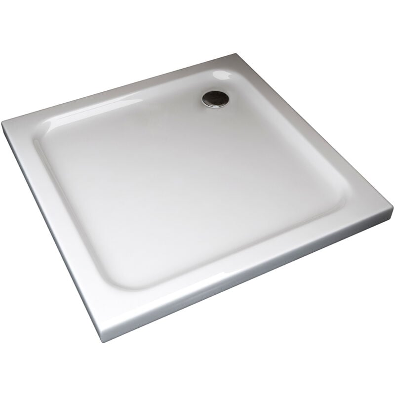 foto del prodotto nala piatto doccia ribassato quadrato in abs h 5cm con piletta inclusa 70x70