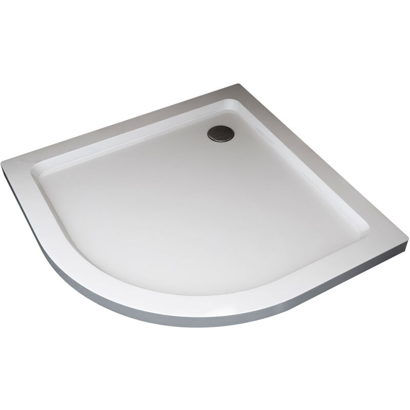 foto del prodotto nala piatto doccia ribassato semicircolare in abs h 5cm con piletta inclusa 90x90