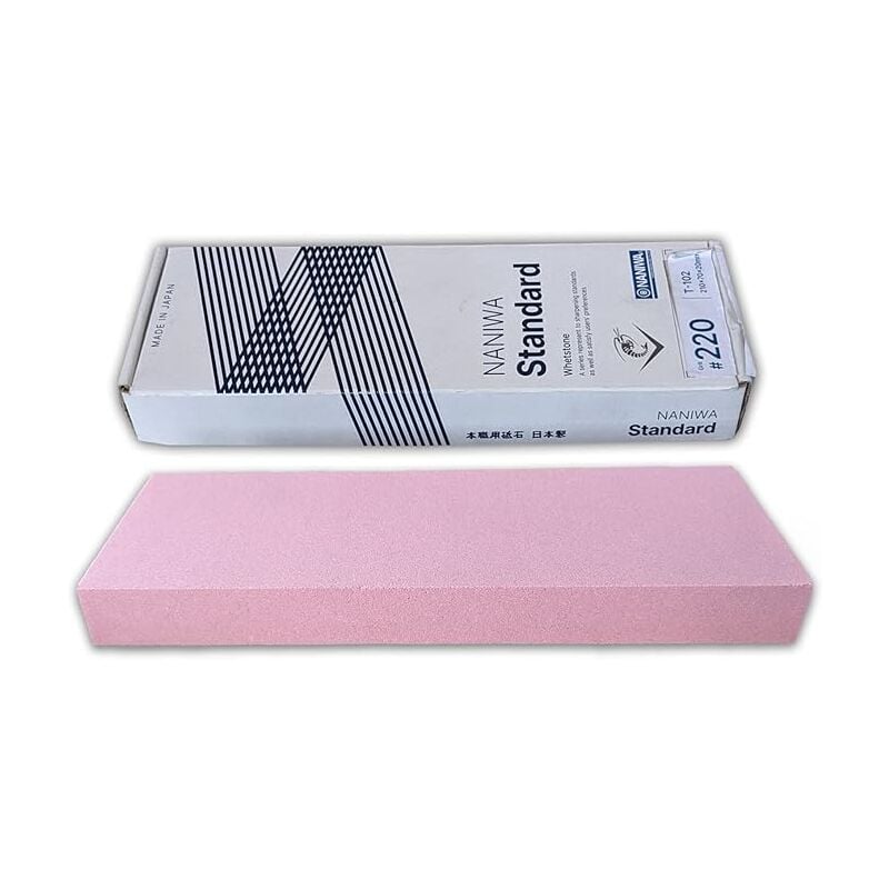 foto del prodotto naniwa standard stone pietra affilaccoltelli tradizionale ad immersione grana 220 rosa