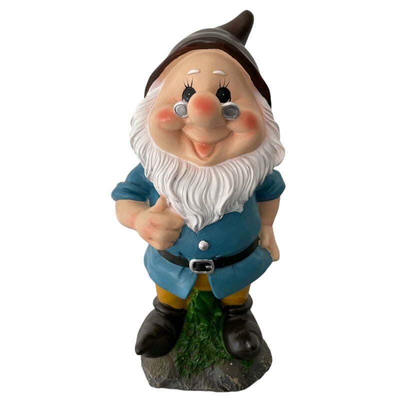 foto del prodotto nano da giardino in poliresina altezza 28 cm statuetta gnomo per esterno dotto 1 dotto